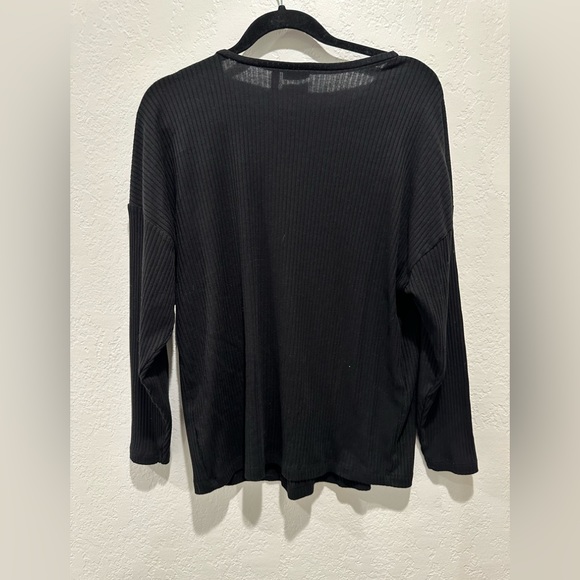 ASOS Maternity Batwing Ribbed Top in Black - Size US 2 - Picture 4 of 9